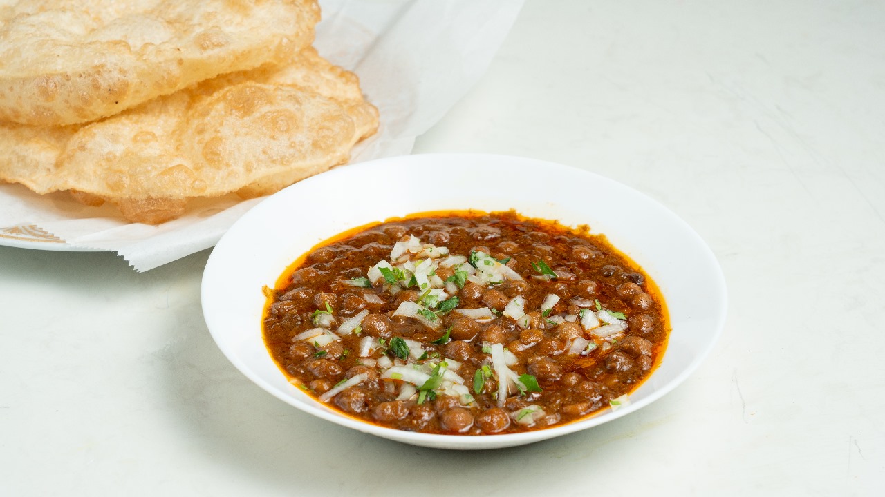 Halwa ,Puri ,Aloo Bhajia and Chana